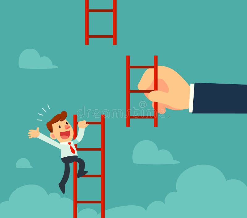 Helping Climb Career Ladder Stock Illustrations – 75 Helping Climb ...