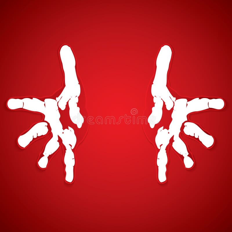 Helping hands stock illustration