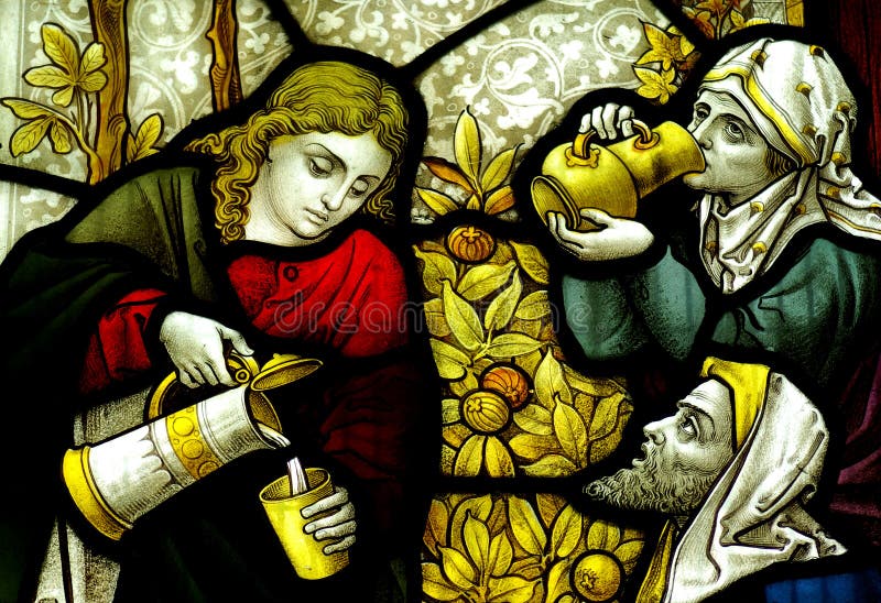 Helping thirsty people stock image Helping thirsty people stock image