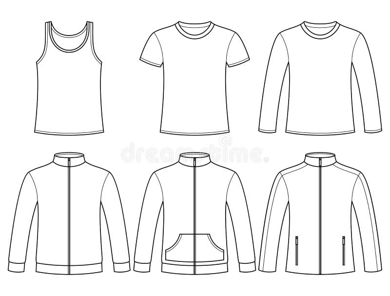 Hemd, T-shirt, lang-Sleeved T-shirt, Sweatshirt royalty-vrije illustratie Hemd, T-shirt, lang-Sleeved T-shirt, Sweatshirt royalty-vrije illustratie