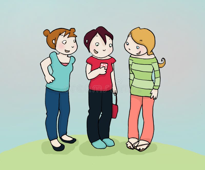 hemliga vänner stock illustrationer hemliga vänner stock illustrationer