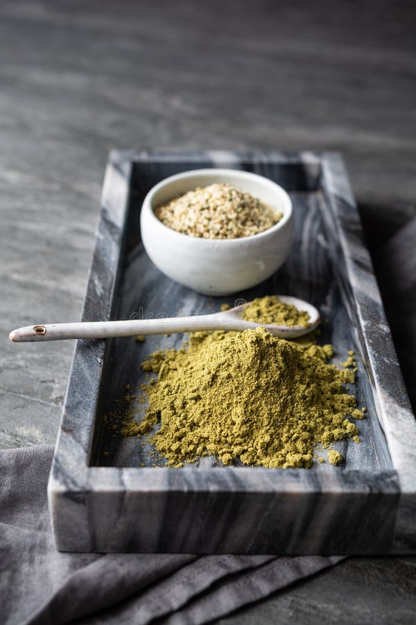 Hemp Powder, Plantbased Protein for Vegans Stock Image Image of hemp