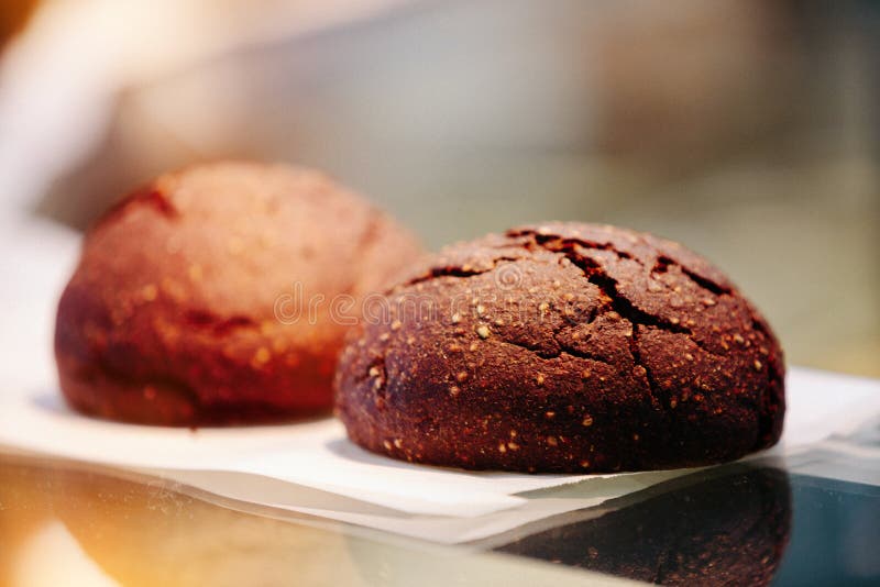 Hemp seed bread at Farmers` market