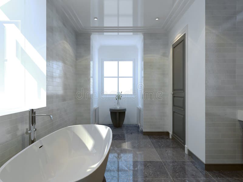 Hemtrevlig badrumart décostil royaltyfri foto Hemtrevlig badrumart décostil royaltyfri foto