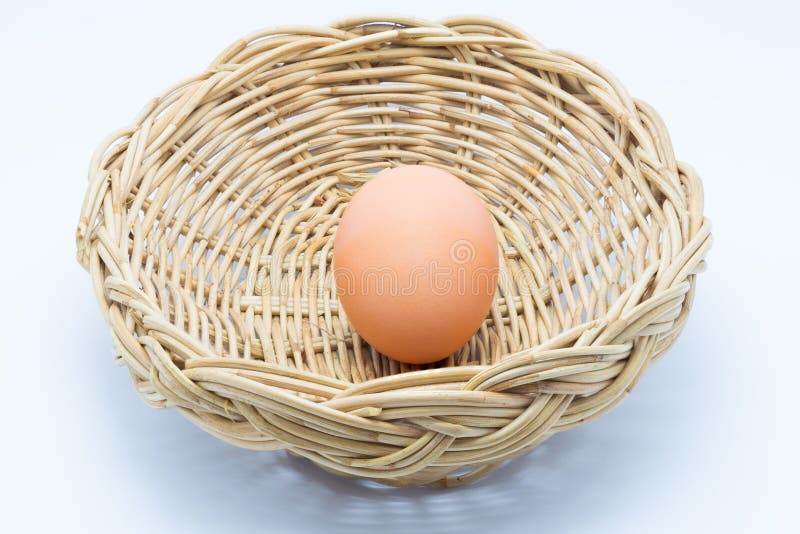 Hen Egg in basket