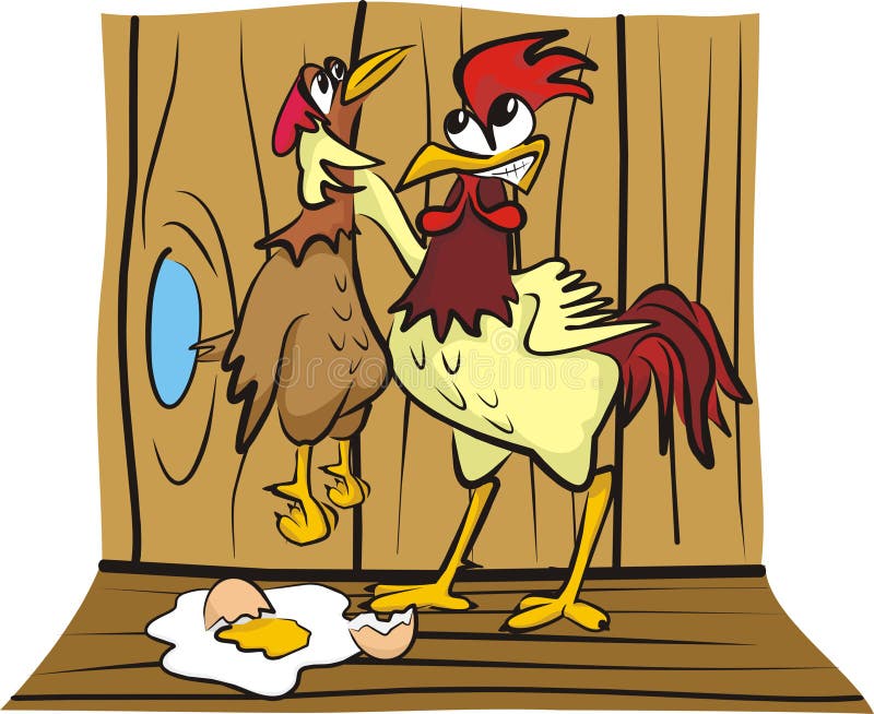 In the hen house - arguing