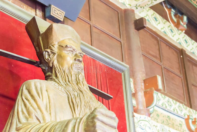 HENAN, ΚΊΝΑ - 14 Νοεμβρίου 2015: Άγαλμα Zheng Bao στον αναμνηστικό ναό στοκ εικόνα με δικαίωμα ελεύθερης χρήσης