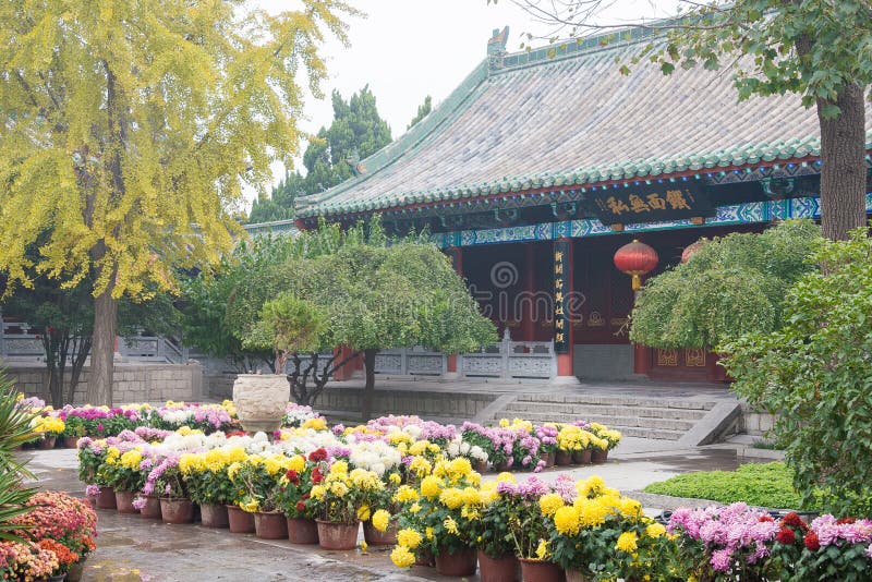 HENAN, ΚΊΝΑ - 14 Νοεμβρίου 2015: Αναμνηστικός ναός του Λόρδου Bao ένα famou στοκ φωτογραφία με δικαίωμα ελεύθερης χρήσης