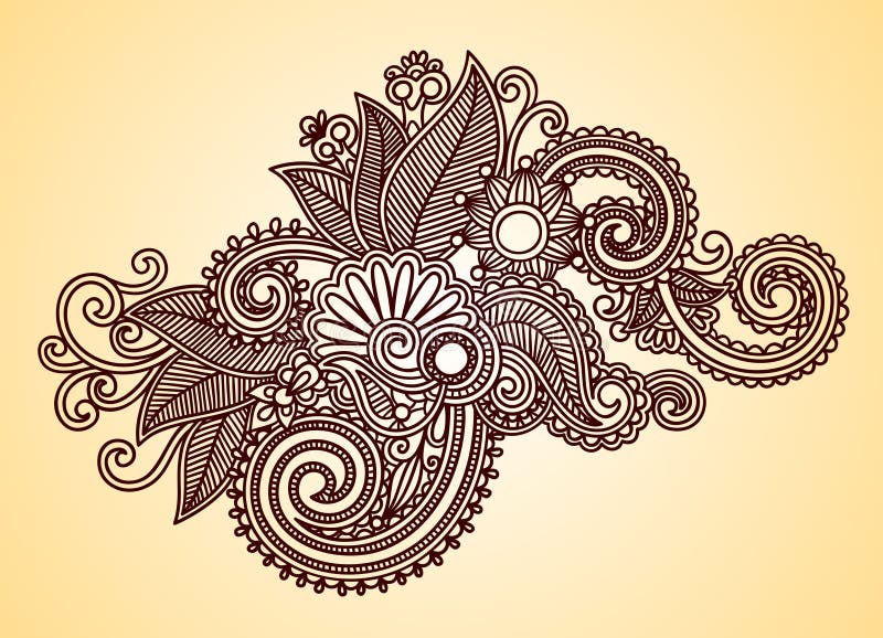 Henna Design Element stock vector. Illustration of calligraphy 21162379