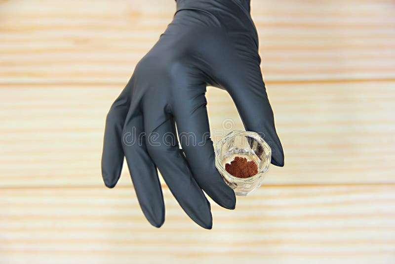 Henna Dye for Eyebrows and Eyelashes Stock Image Image of applying