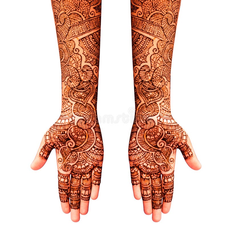 Henna tattoo stock image. Image of medina, bride, asian 58730535