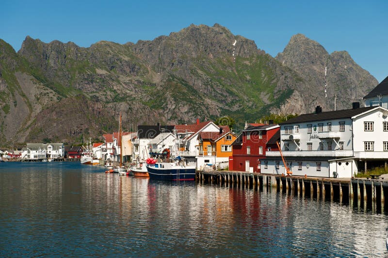 Henningsvaer, Norway editorial photography. Image of ...