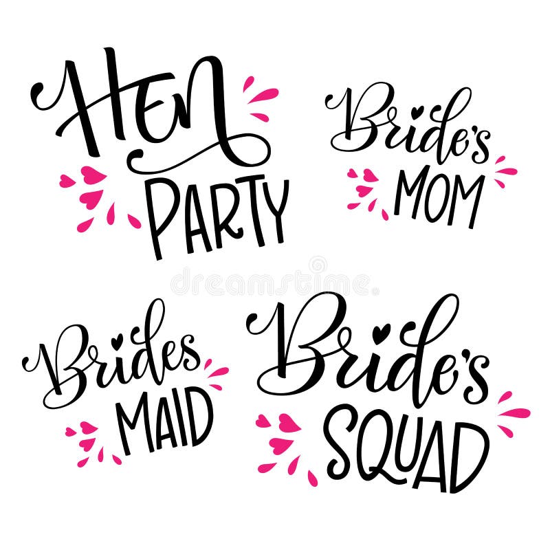 Team Bride Vector Lettering Print Stock Illustration - Download Image Now -  Bride, Sports Team Event, Art - iStock