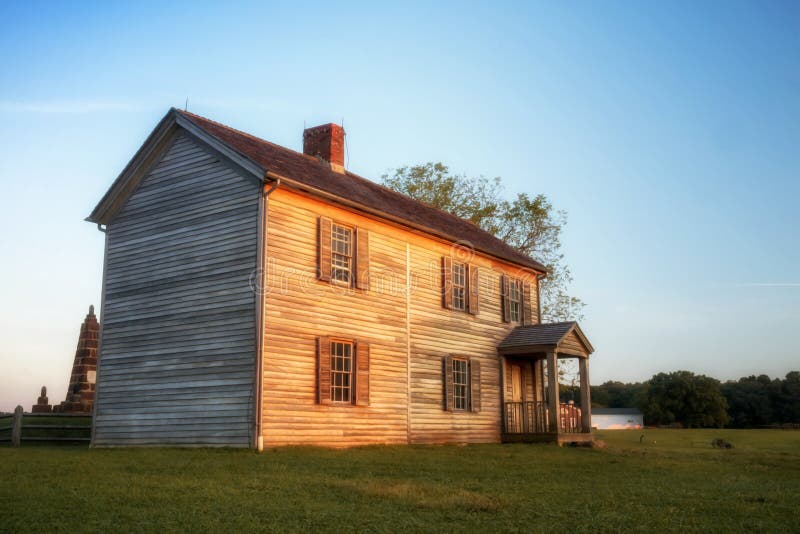 Henry House en Manassas imagen de archivo. Imagen de ensambladura