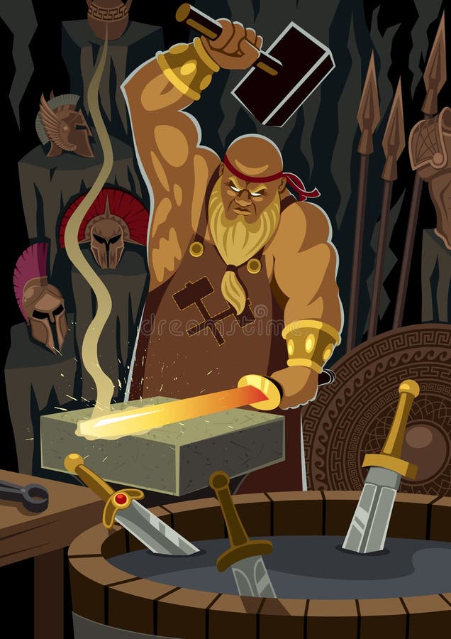 Hefajstos royalty ilustracja