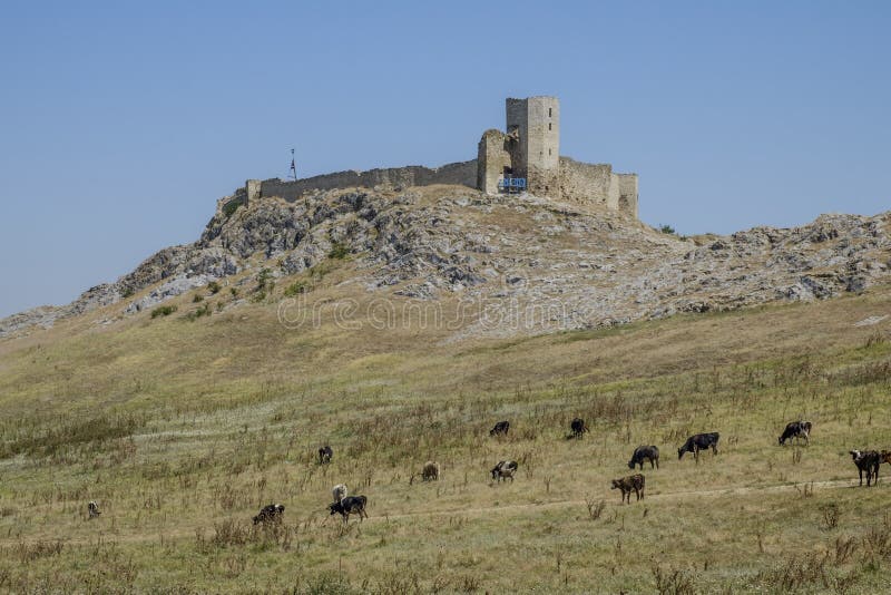 View of byzantine fortress of heracleia at the village enisala. View of byzantine fortress of heracleia at the village enisala