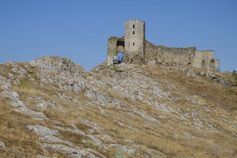View of byzantine fortress of heracleia at the village enisala. View of byzantine fortress of heracleia at the village enisala