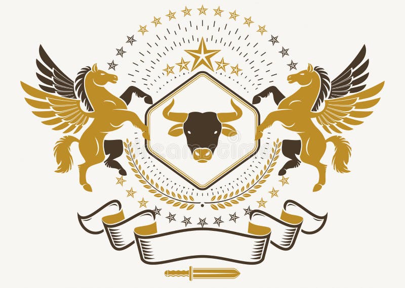 heraldic-coat-arms-vintage-vector-emblem-composed-using-grac-graceful-mythic-pegasus-bull-head-pentagonal-stars-102550438.jpg