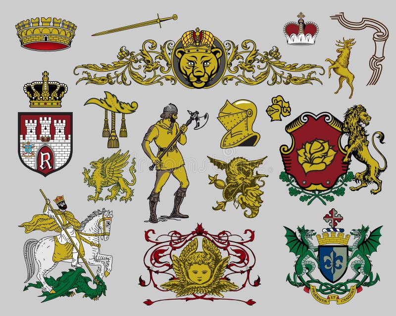 Heraldic elements set 7