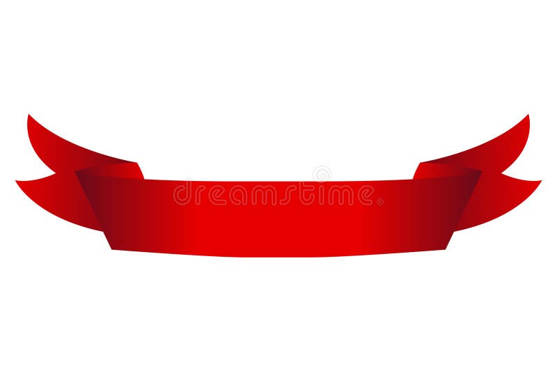 Red Streamers Background Stock Vector