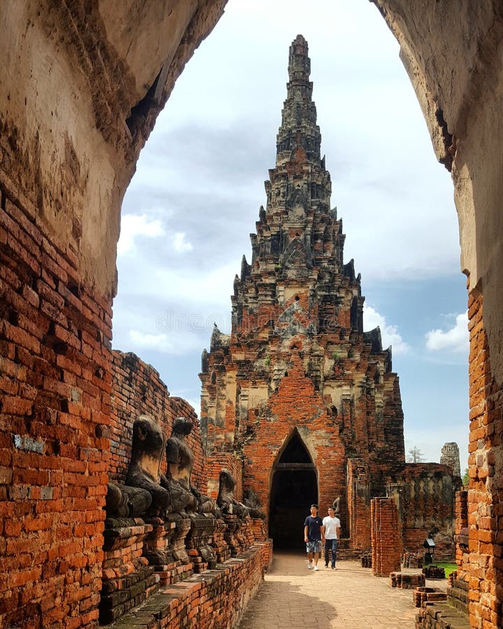 Herança de Ayutthaya, capital ancian de Tailândia foto de stock Herança de Ayutthaya, capital ancian de Tailândia foto de stock