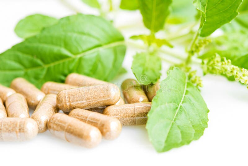 Herb capsule stock image. Image of medicinal, healthy 33796849