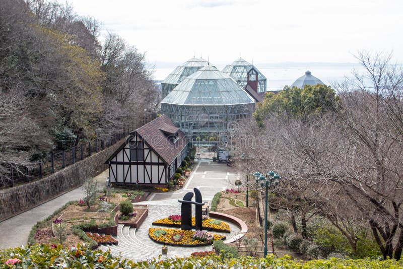 Herb Garden in Kobe city stock image. Image of summer 184738677