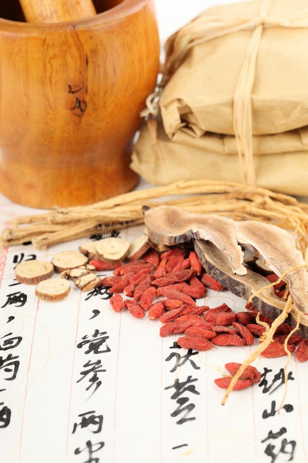 Chinese Herbal Medicine and Tea Set Stock Image Image of chinese