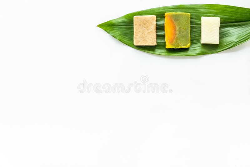 Herbal organic cosmetic set for homemade spa on white background flatlay mock-up. Herbal organic cosmetic set for homemade spa on white table background flatlay royalty free stock image Herbal organic cosmetic set for homemade spa on white background flatlay mock-up. Herbal organic cosmetic set for homemade spa on white table background flatlay royalty free stock image