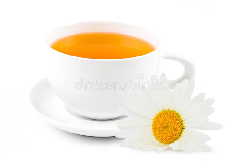 Herbal tea with chamomile stock image. Image of chamomile 25989713