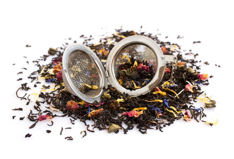 Herbal Tea and Tea Strainer Stock Image Image of herb, refreshment