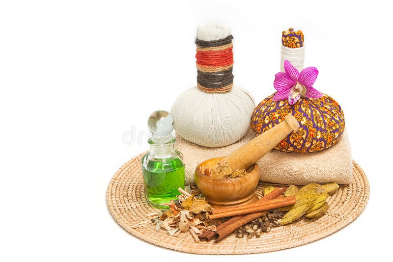 The Herbal Thai Traditional Medicine for Patient Stock Photo Image of