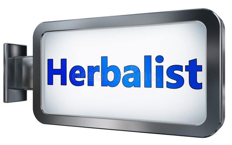 Herbalist на афише бесплатная иллюстрация Herbalist на афише бесплатная иллюстрация