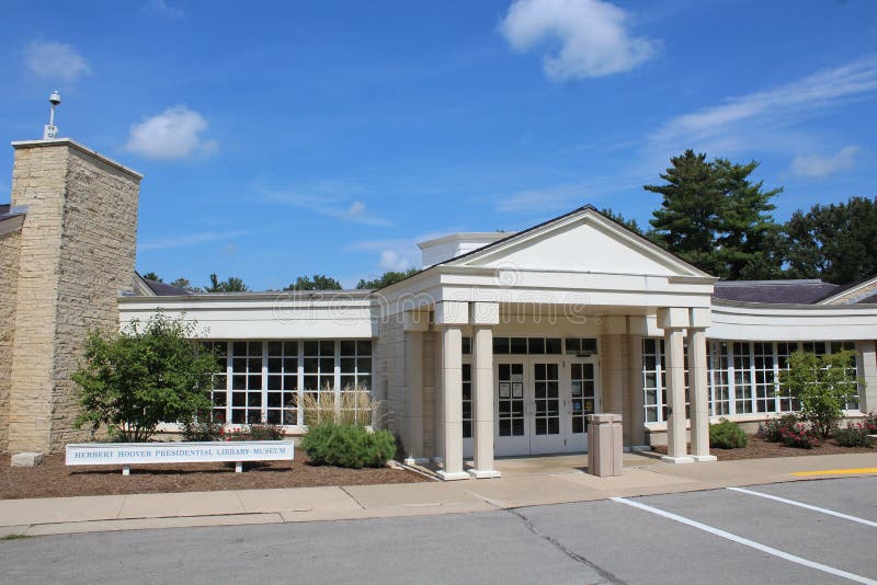 Herbert Hoover Presidential Library and Museum de West Branch Iowa, États-Unis photos stock