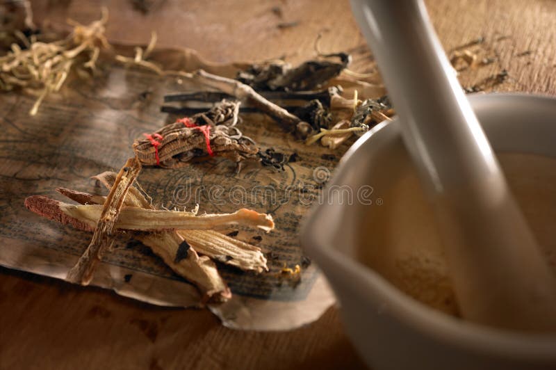 Herbes chinoises photographie stock Herbes chinoises photographie stock
