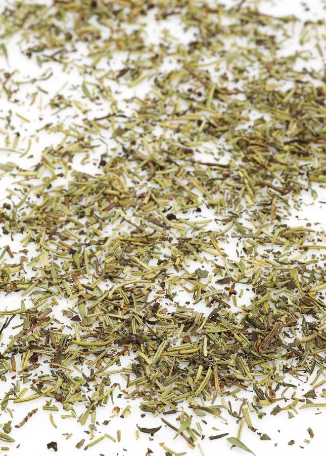 Herbes De Provence or Provencal Hers Against White Background Stock