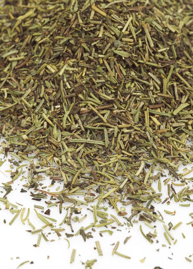 Herbes De Provence or Provencal Hers Against White Background Stock