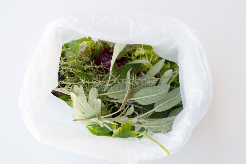 Herbs in bag stock photo. Image of meal, thyme, eating 69331154
