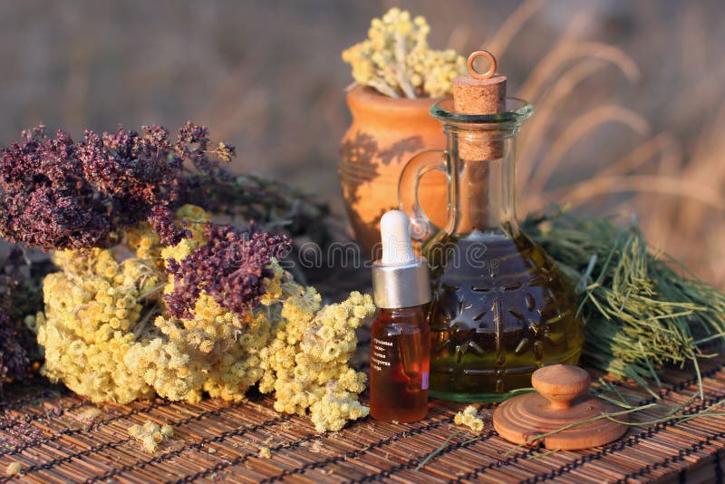 Herbs and essential oil