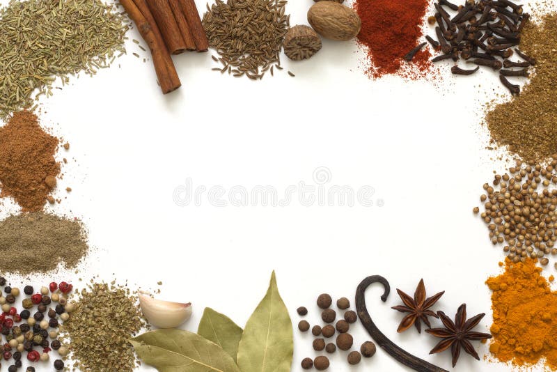 Herbs and spices border