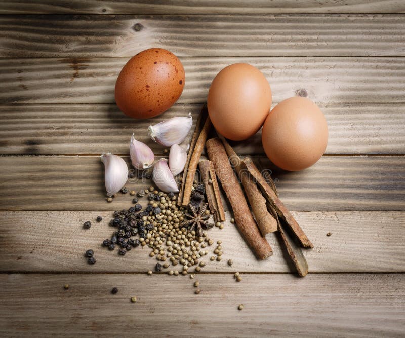 Herbs and Spices Stewed Eggs. Stock Image Image of thai, spicy 59547889