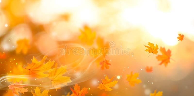 Herbst Abstrakter herbstlicher Hintergrund des Falles mit bunten Blättern