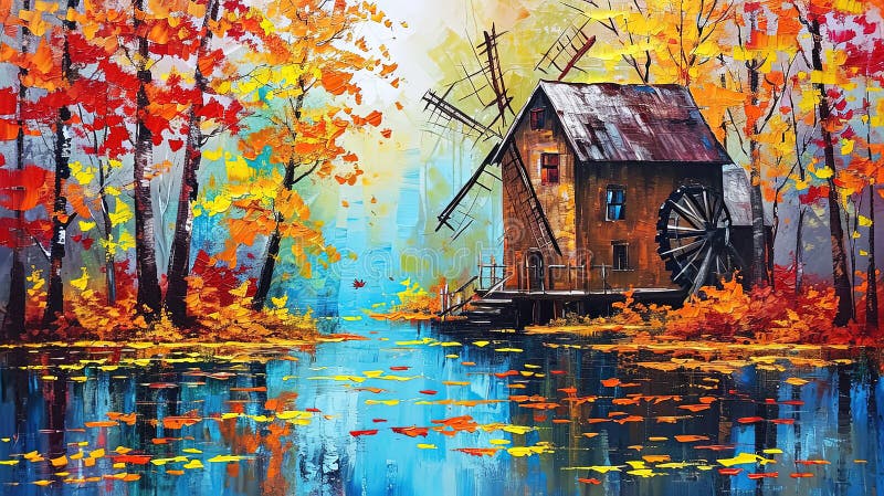 Herbstlackierung stock abbildung