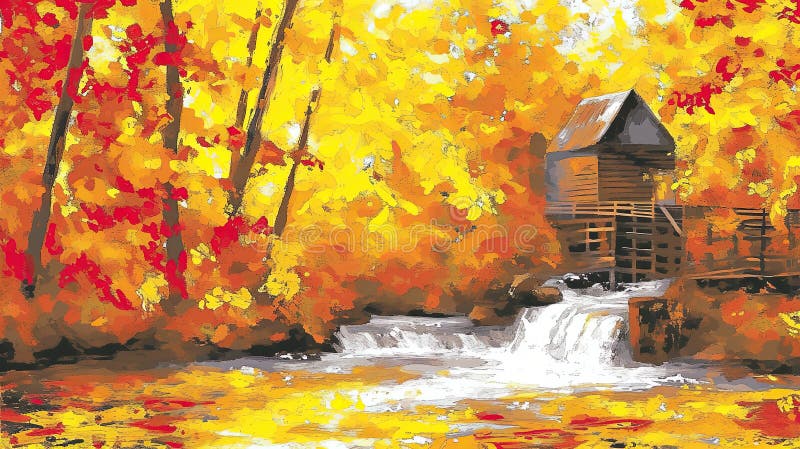 Herbstlackierung lizenzfreie abbildung
