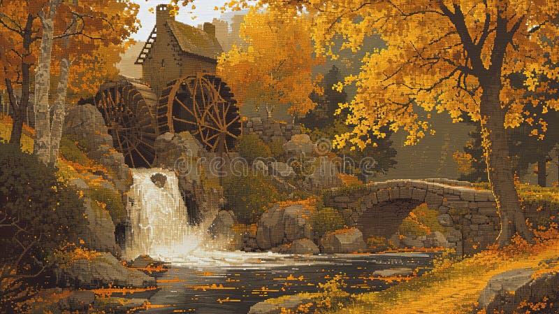 Herbstlackierung stock abbildung
