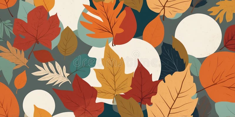 Herbstthematische Retro-Vibes in einer Schnitt-und Paste ai generiert lizenzfreie abbildung