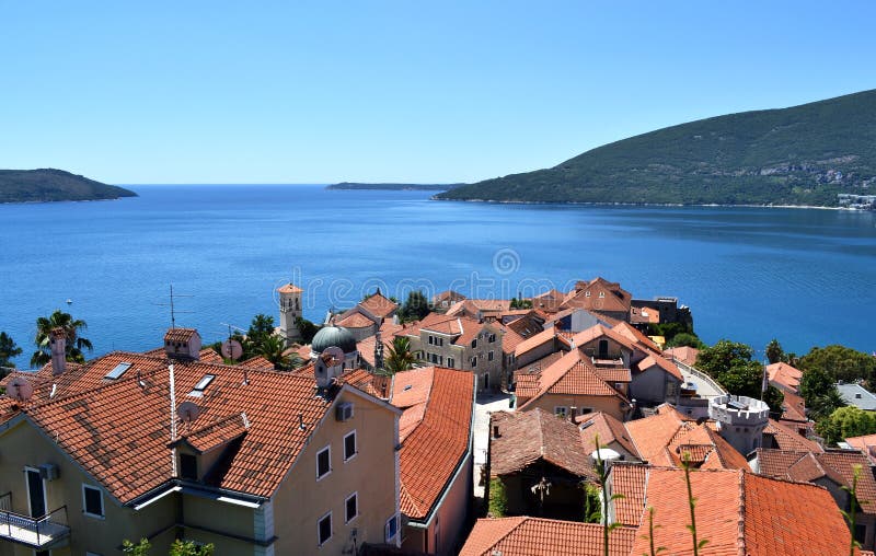 Herceg Novi, Montenegro. imagem de stock royalty free Herceg Novi, Montenegro. imagem de stock royalty free