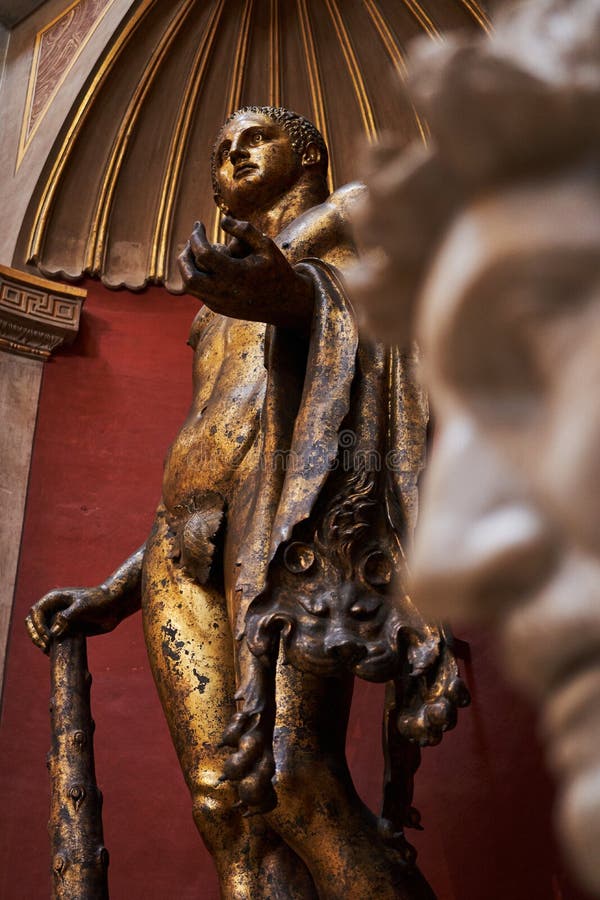 Hercules Bronze Statue in the Vatican Museum Editorial Photography