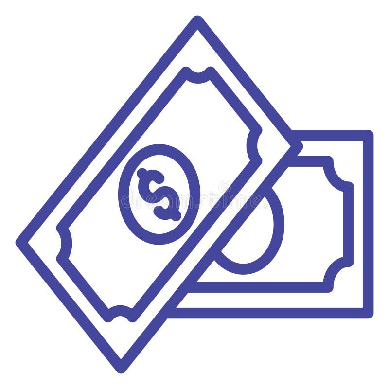 Cash Isolated Vector icon which can easily modify or edit stock illustration