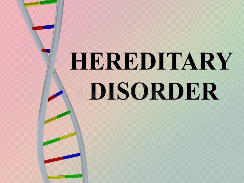 Hereditary Disorder concept vector illustration Hereditary Disorder concept vector illustration